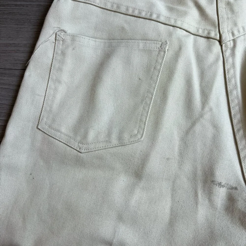 AS IS Vtg 70s Penney’s Ranchcraft Western Jeans Khaki Straight Leg Pants 35X28 - Picture 10 of 10